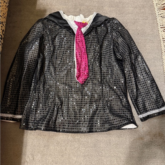 Tops - Authentic Krewe of Iris Parade Tunic | Black & Pink Sequin | Women’s Large